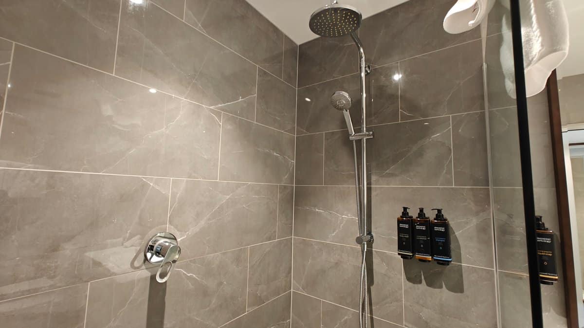 Rain shower head and handset