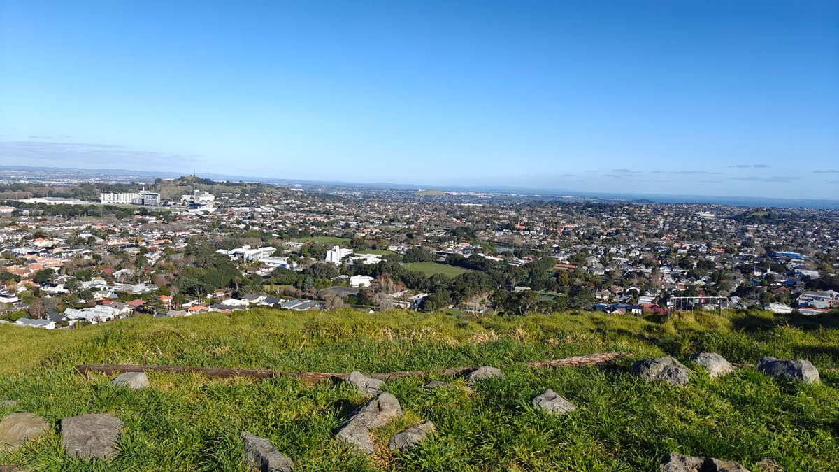 Rocky outcrops above the suburbs