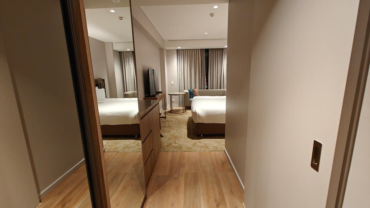 Room viewed from the entry
