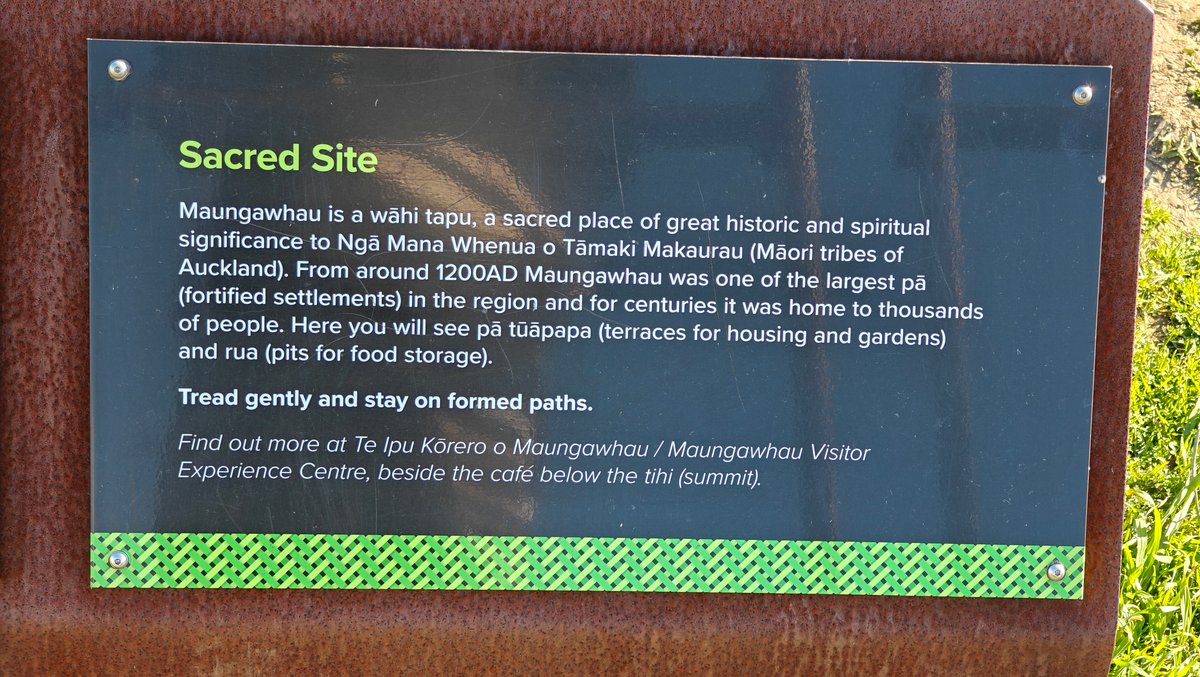 Sacred site weathering-steel panel