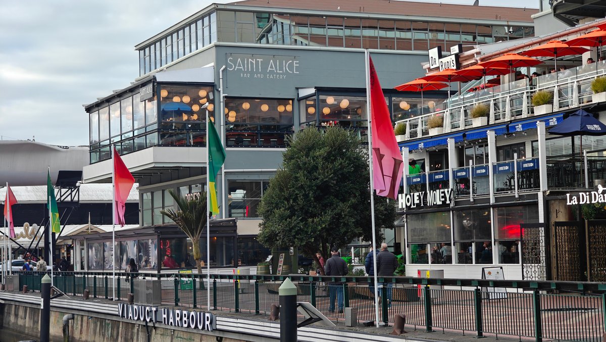 Saint Alice building along the quay