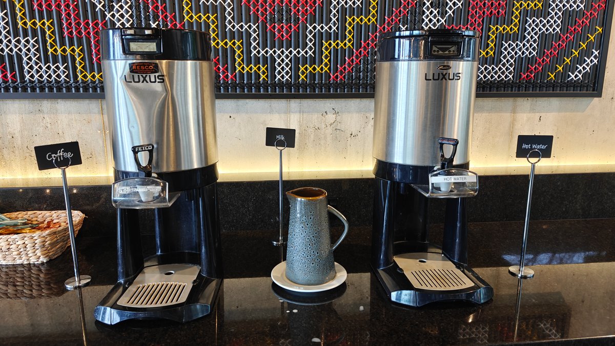 Self-serve coffee machine station