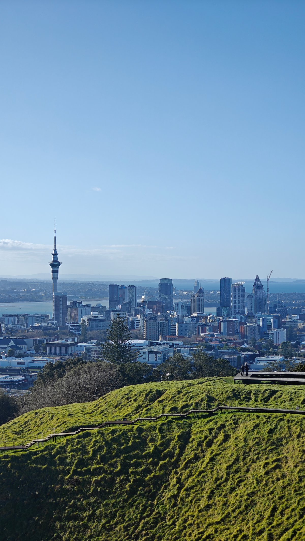 Sky Tower over the crater rim