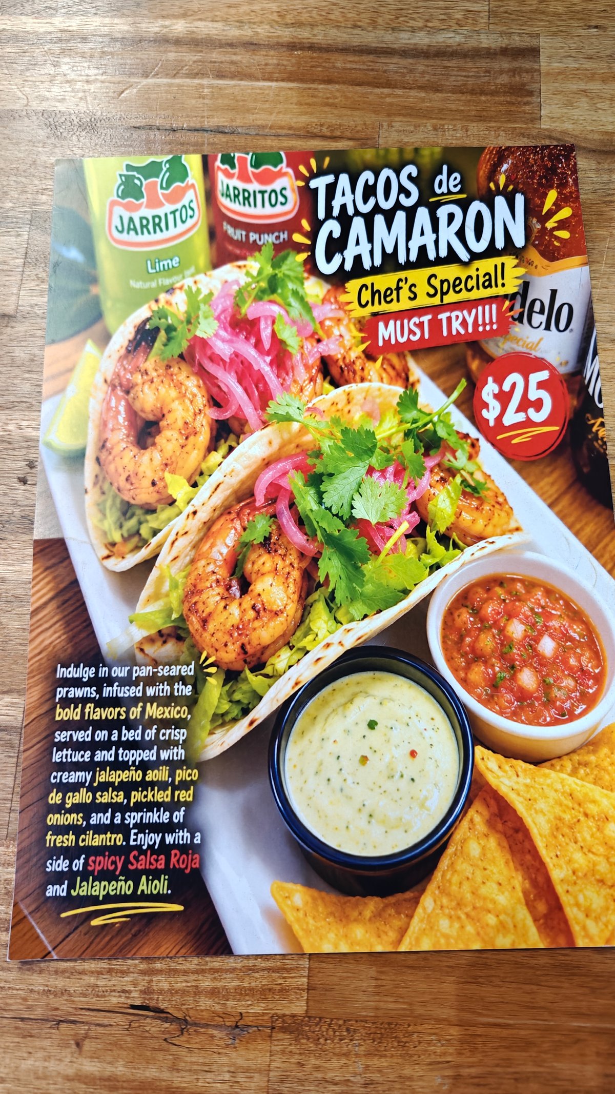 Tacos de camaron special poster