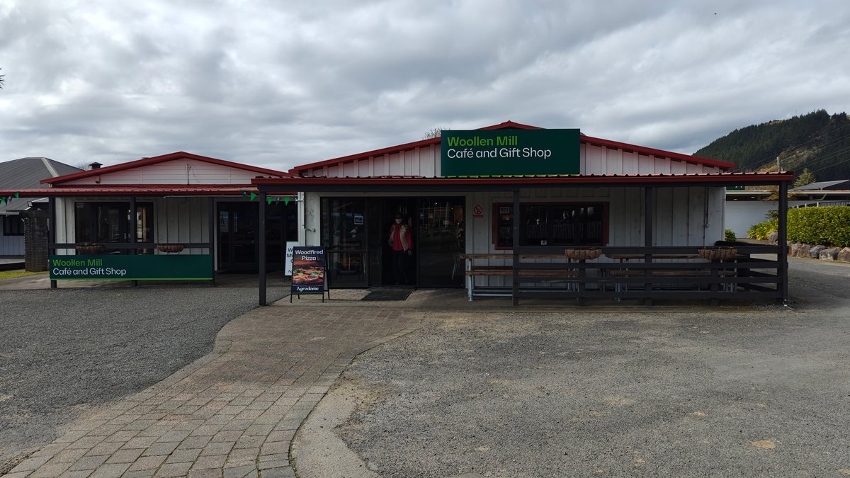 The cafe and gift shop building with its