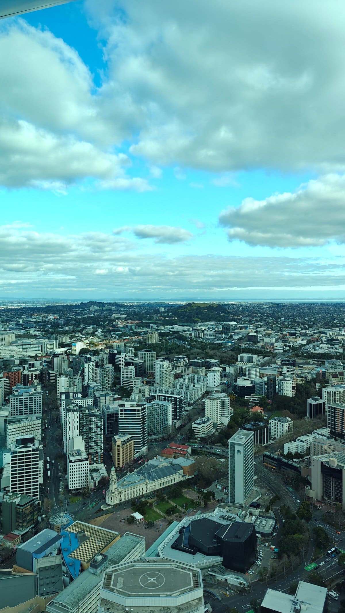 The city with the Domain and a cone