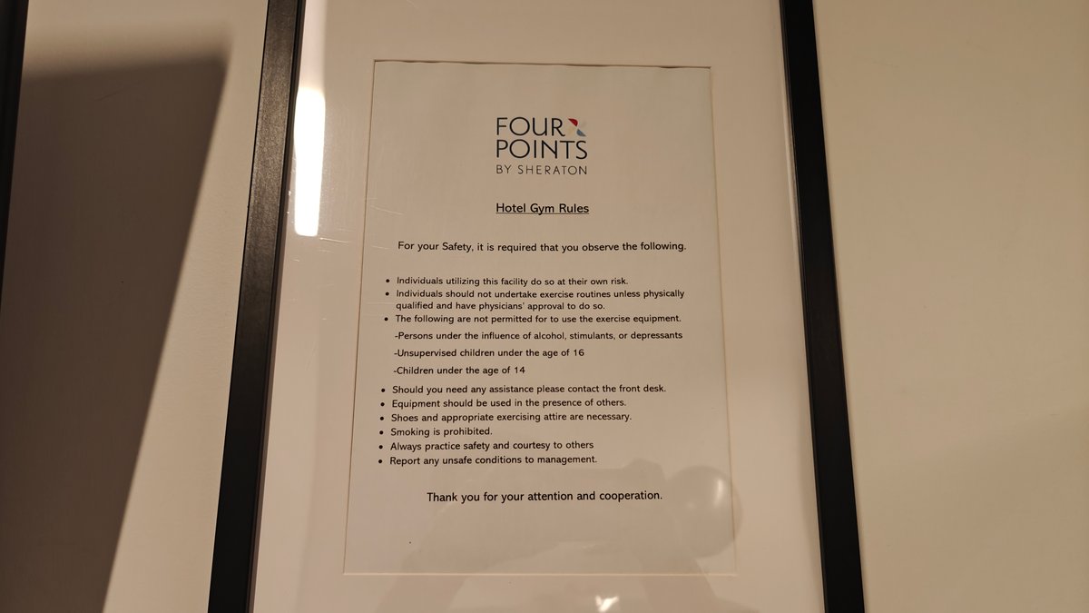 The framed house rules — Four Points by