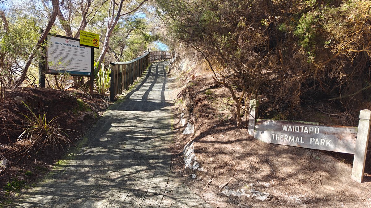 The path running through the gate with the