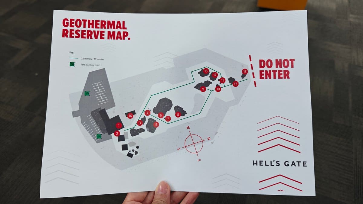 The printed GEOTHERMAL RESERVE MAP handed out at