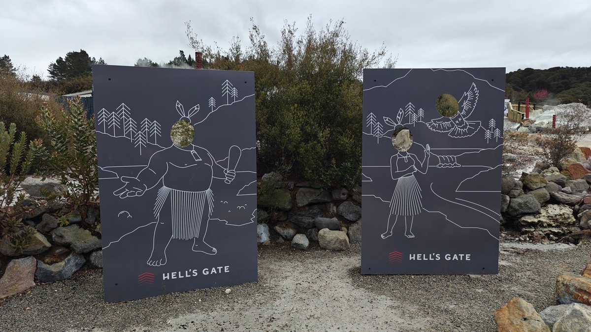 Two illustrated panels standing side by side along