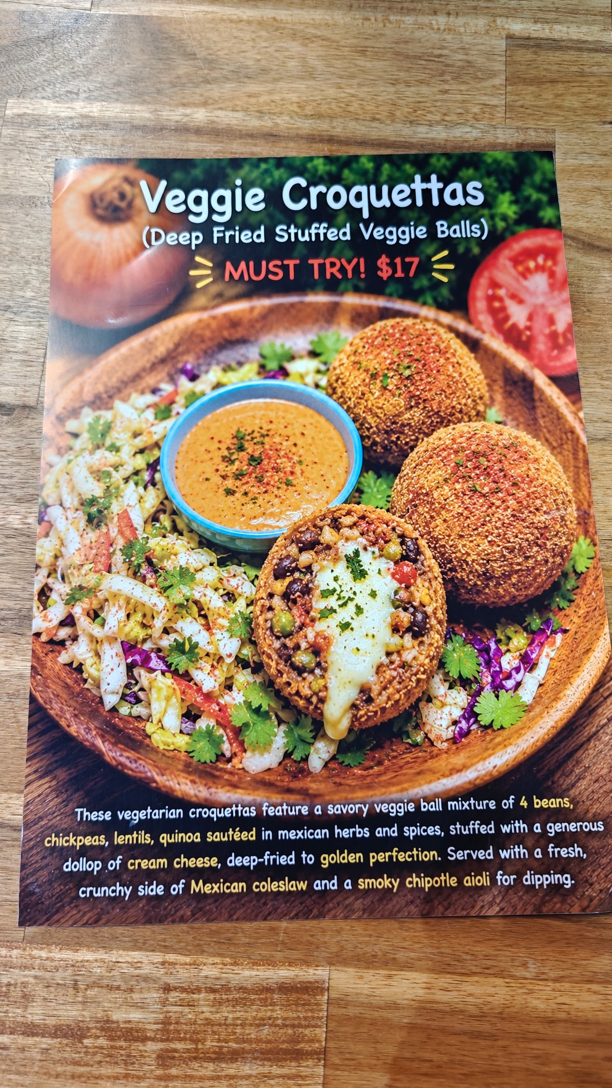 Veggie croquettas must-try poster