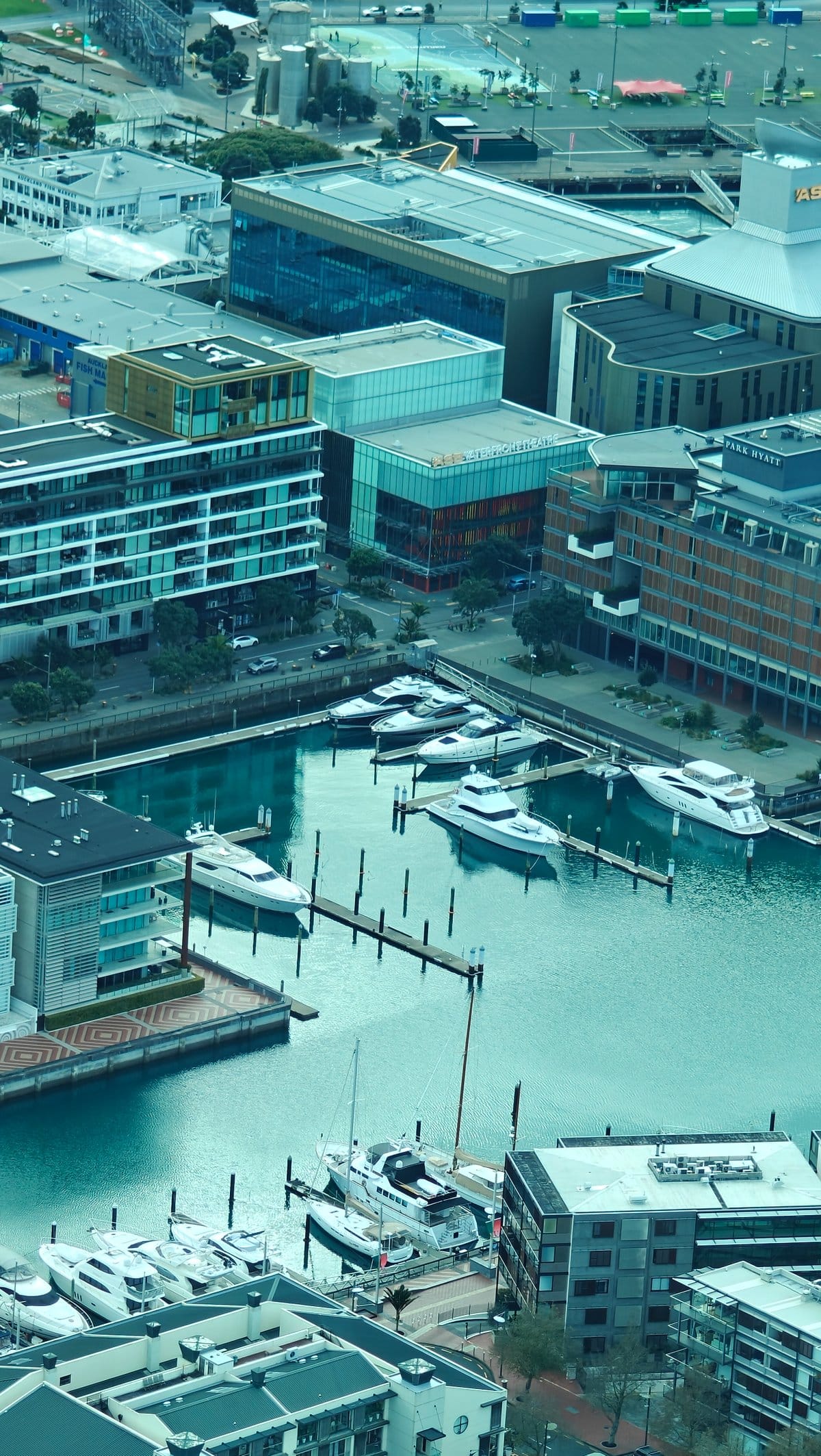 Viaduct basin launches moored