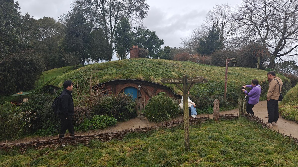 Walking among hillside hobbit holes