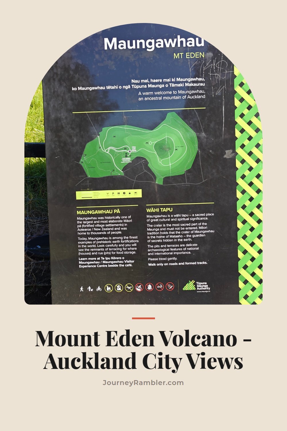 Walking Up Maungawhau Mount Eden for the Crater and the City