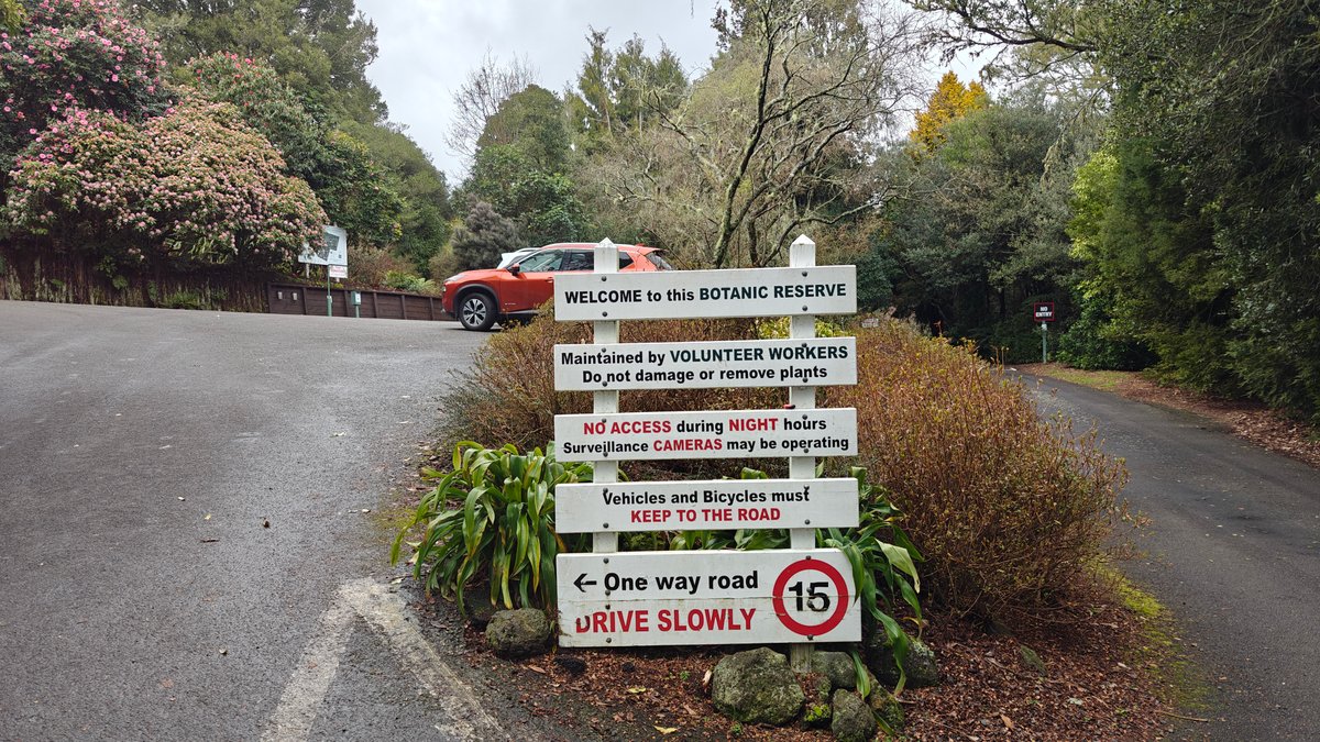 Welcome sign at the reserve entrance