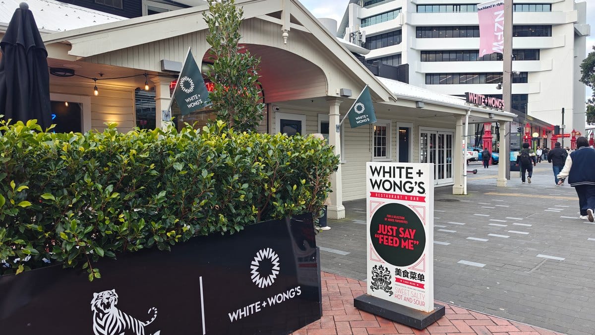 White + Wong's restaurant entrance