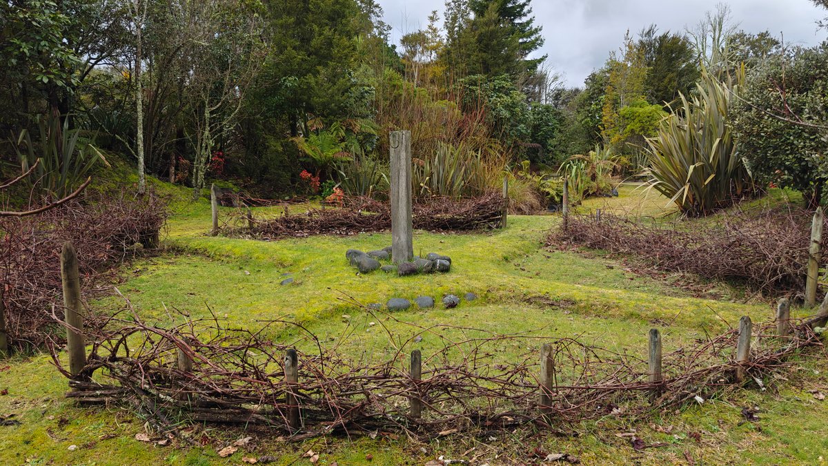 Woven-fenced traditional food garden